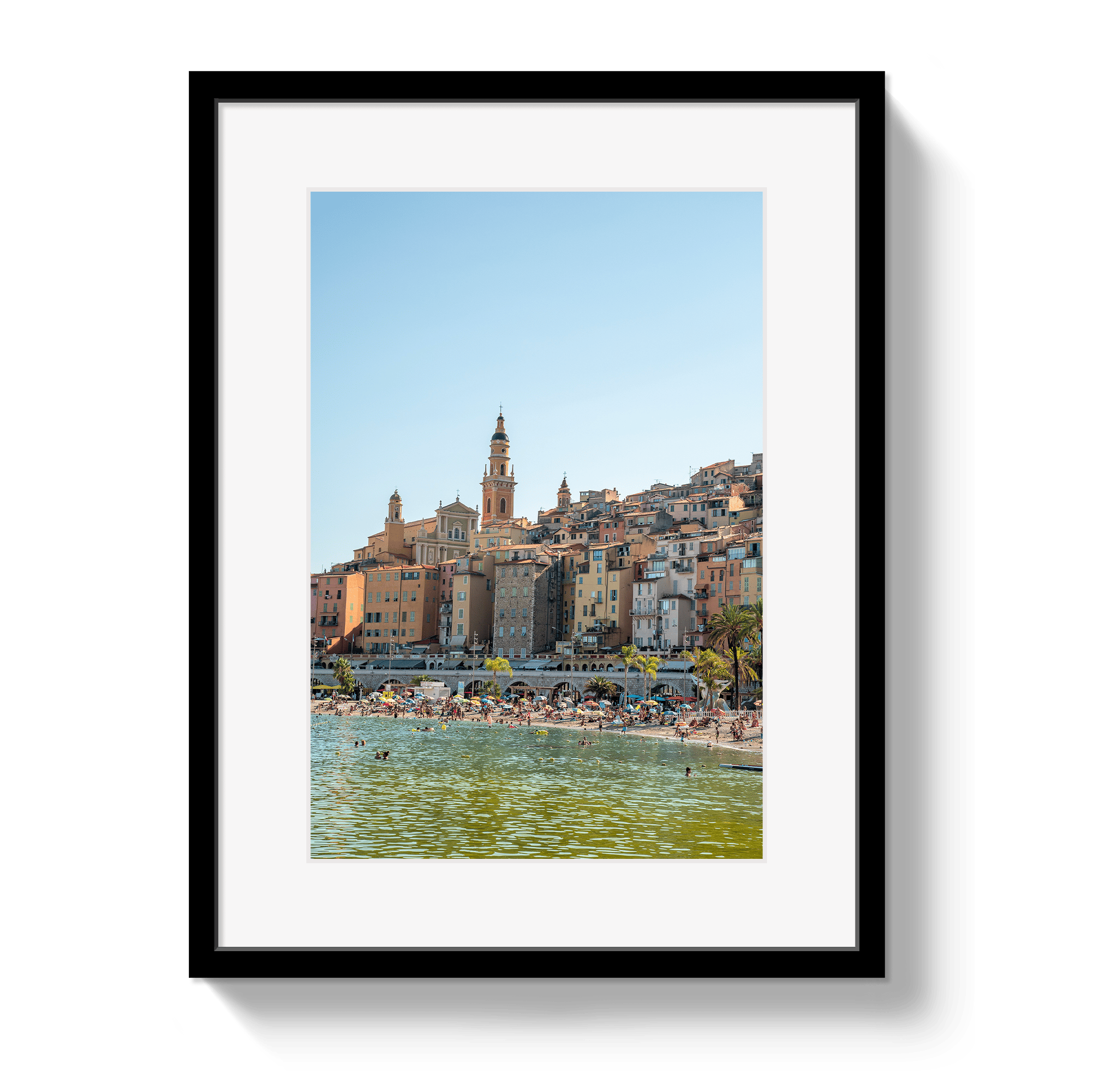 Johnny Vacay Black / 11x14 / Matte Menton Beach