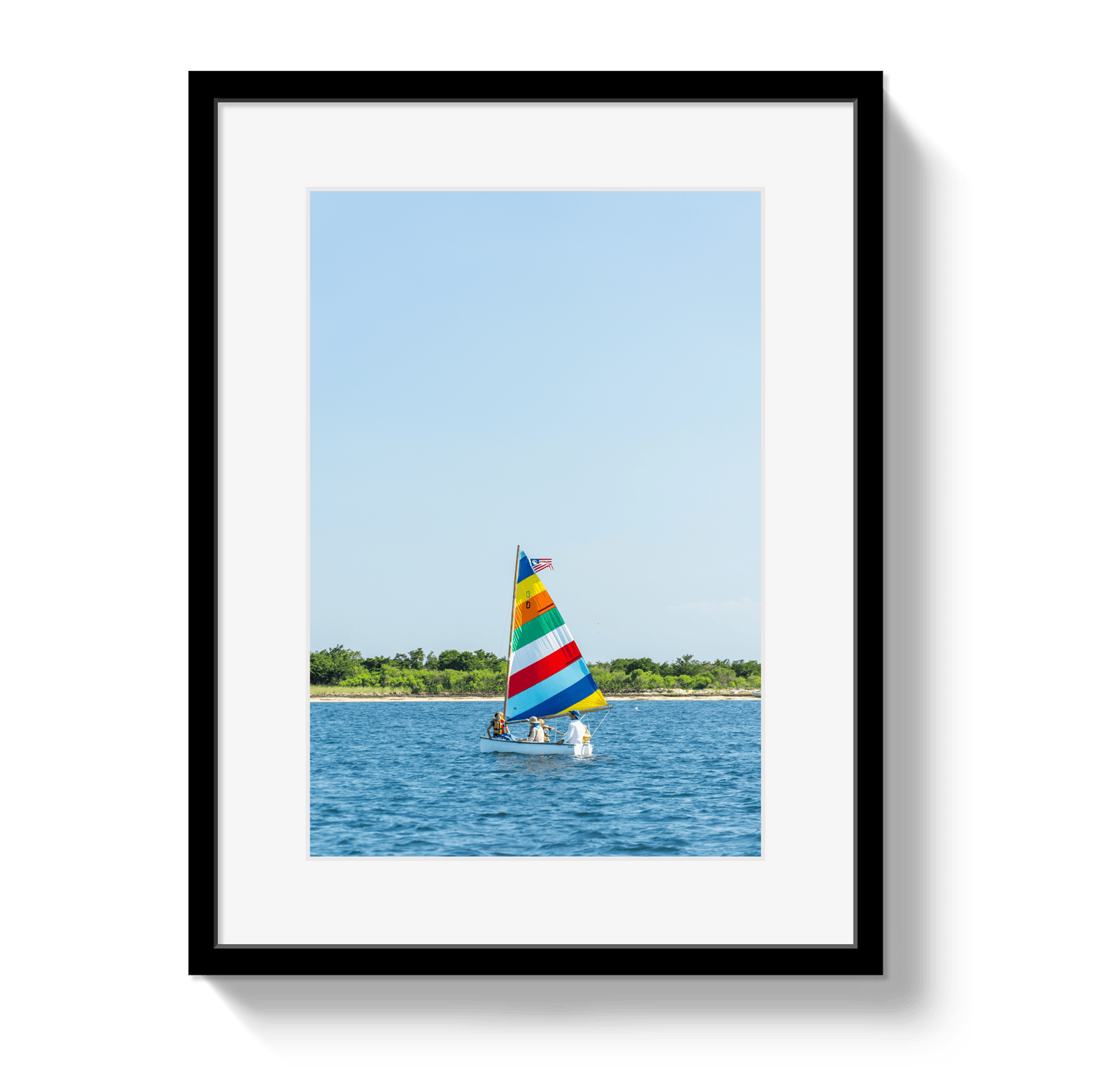 Johnny Vacay Black / 11x14 / Matte Family Sail