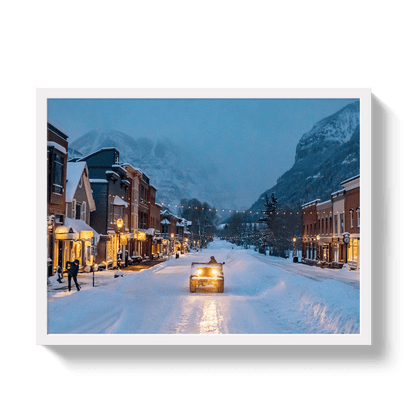 Johnny Vacay White / 11x14 / Full Bleed Telluride Ride