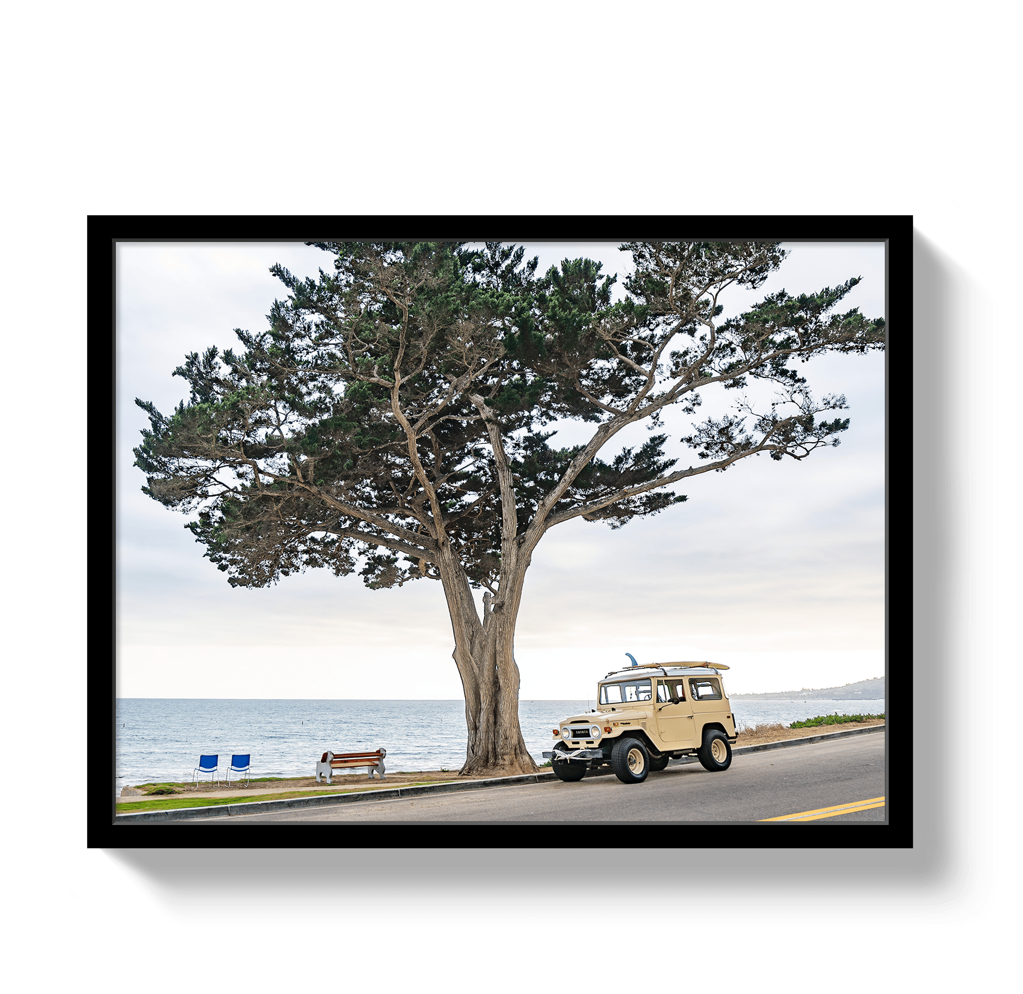 Johnny Vacay Black / 11x14 / Full Bleed Central Coast FJ