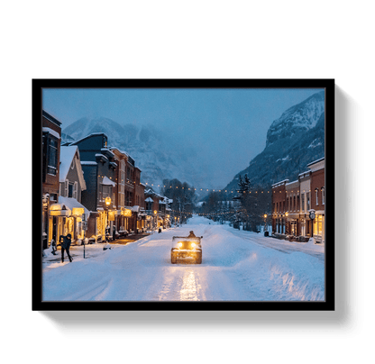Johnny Vacay Black / 11x14 / Full Bleed Telluride Ride