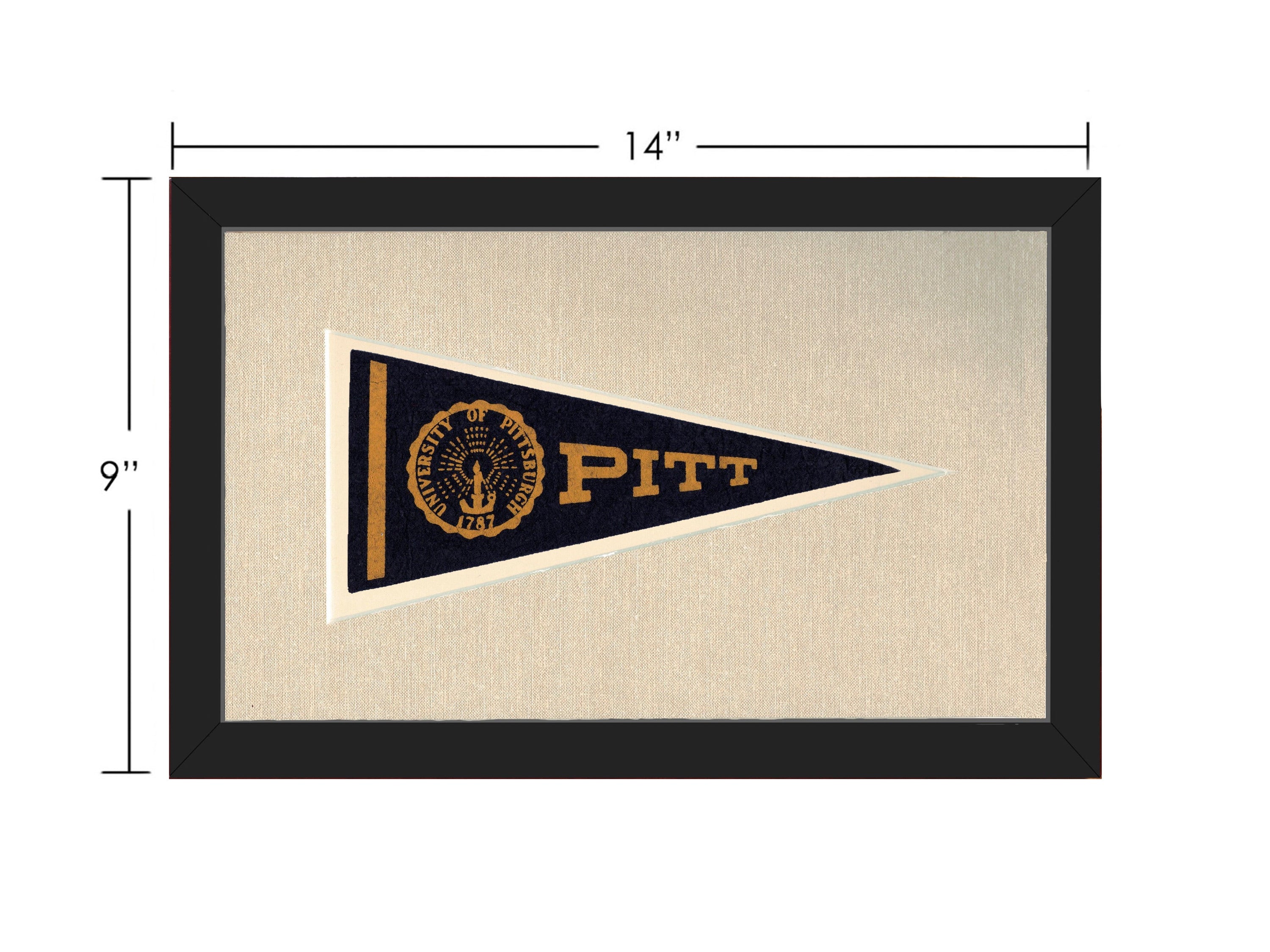 Vintage University of Pittsburgh Pennant