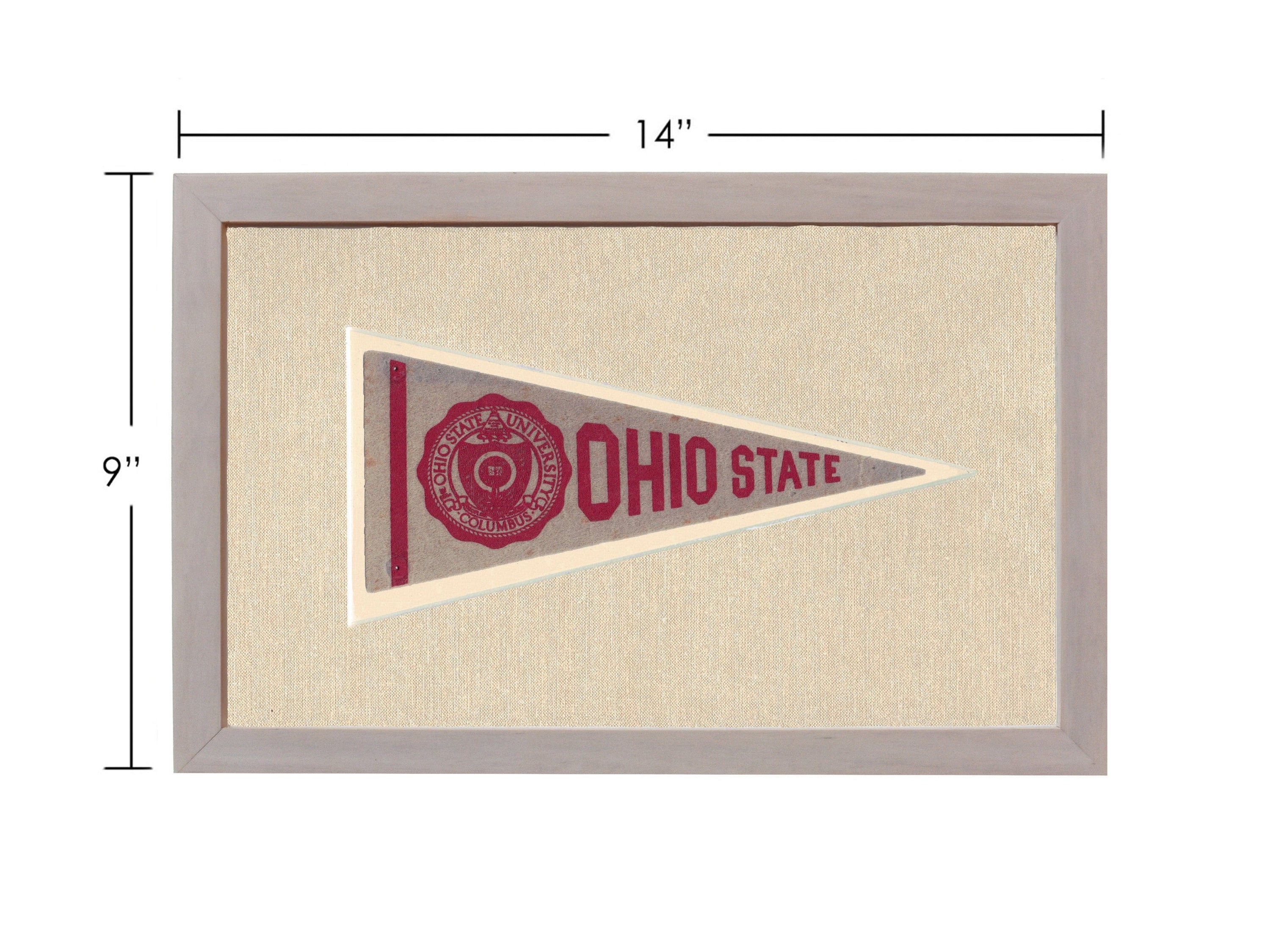 Americana Memories Vintage Pennants and Memorabilia Vintage Ohio State Pennant
