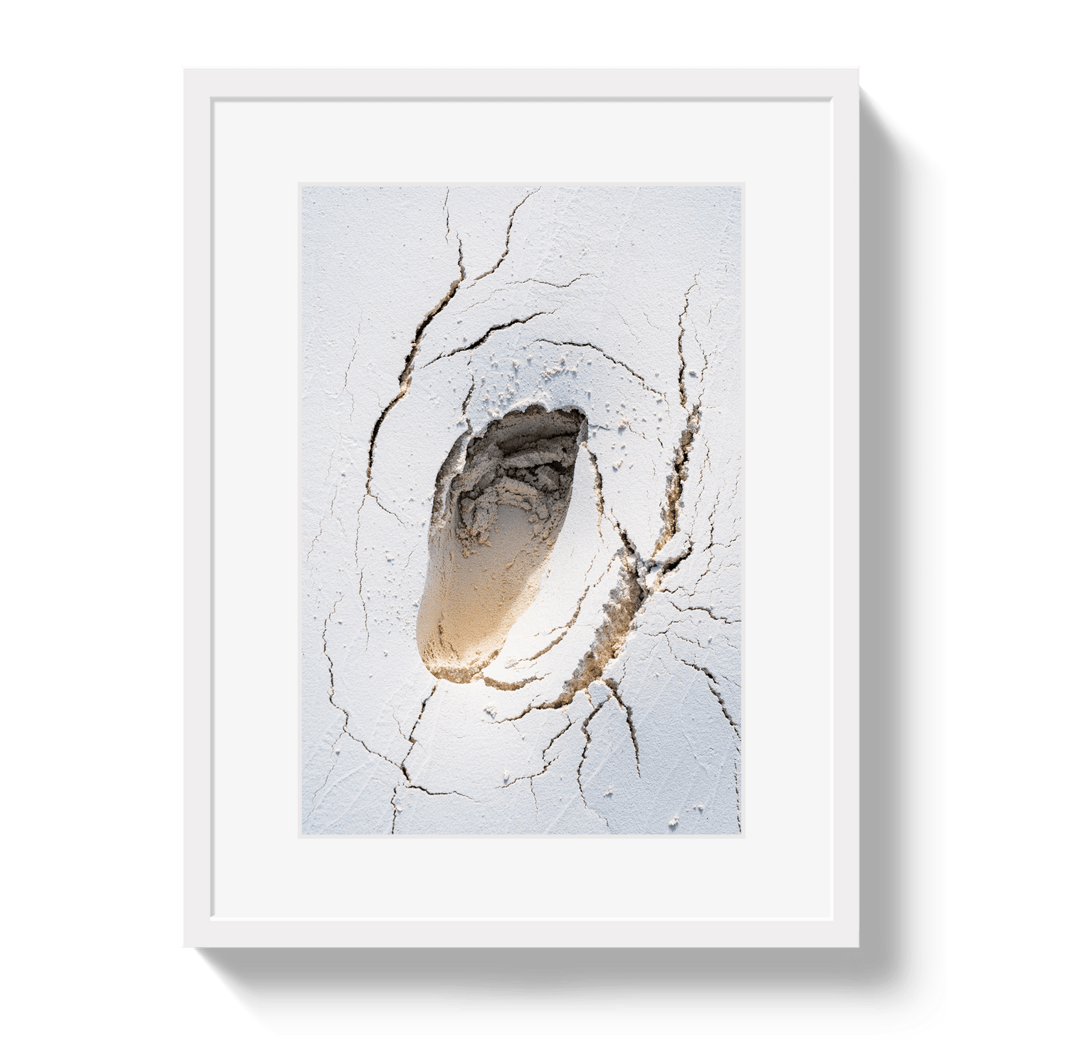 Johnny Vacay White / 11x14 / Matte Bahama Footprint