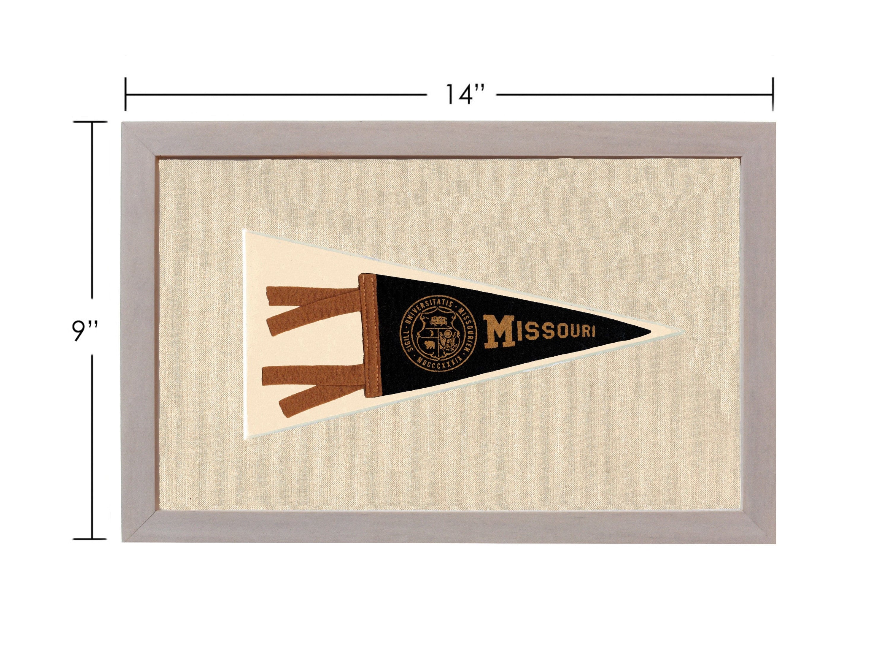Americana Memories Vintage Pennants and Memorabilia Vintage University of Missouri Pennant