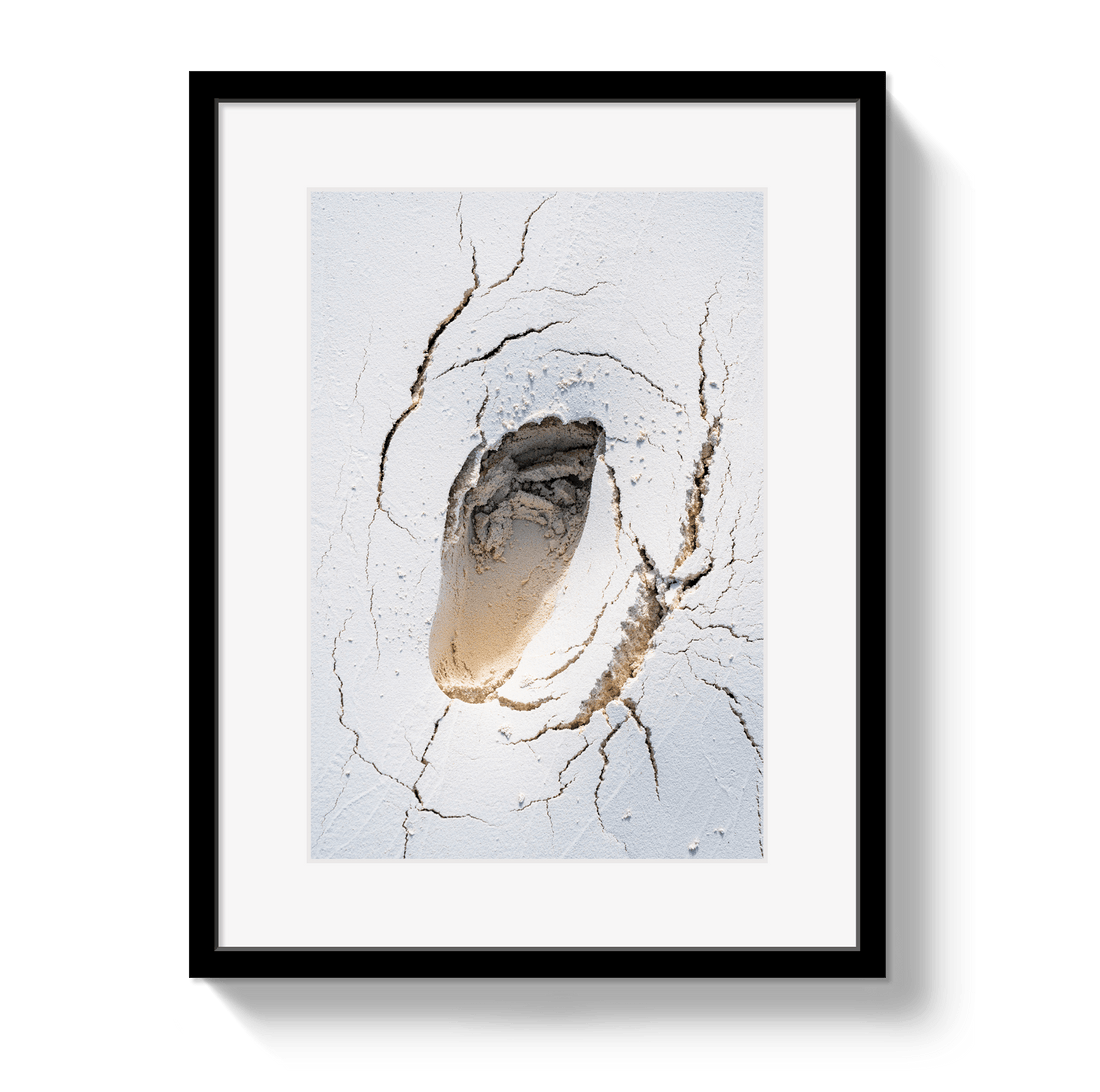 Johnny Vacay Black / 11x14 / Matte Bahama Footprint