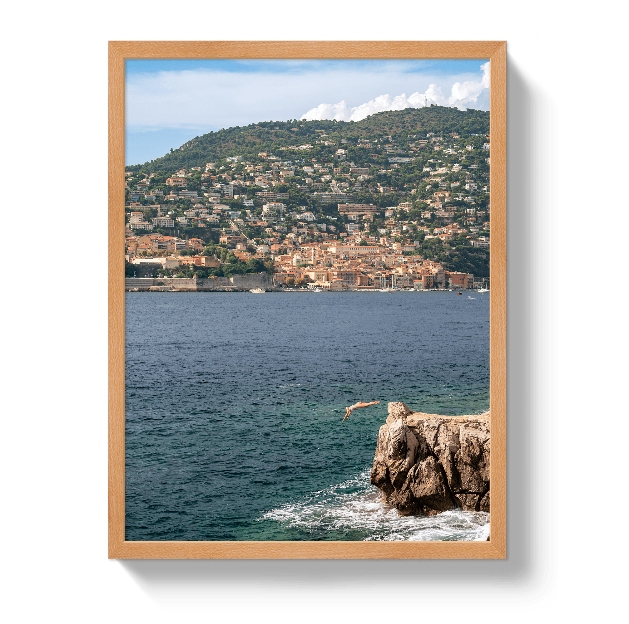 Johnny Vacay Oak / 11x14 / Full Bleed Mediterranean Dive