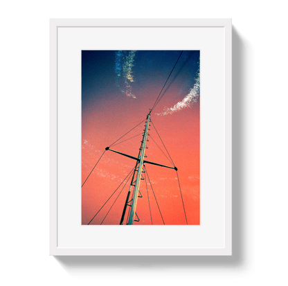 Johnny Vacay White / 11x14 / Border Midnight Mast