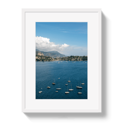 Johnny Vacay White / 11x14 / Border French Coast