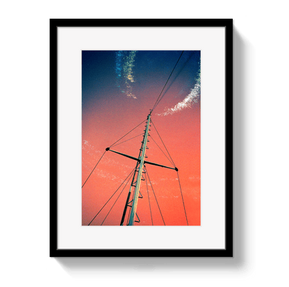 Johnny Vacay Black / 11x14 / Border Midnight Mast