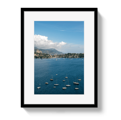 Johnny Vacay Black / 11x14 / Border French Coast