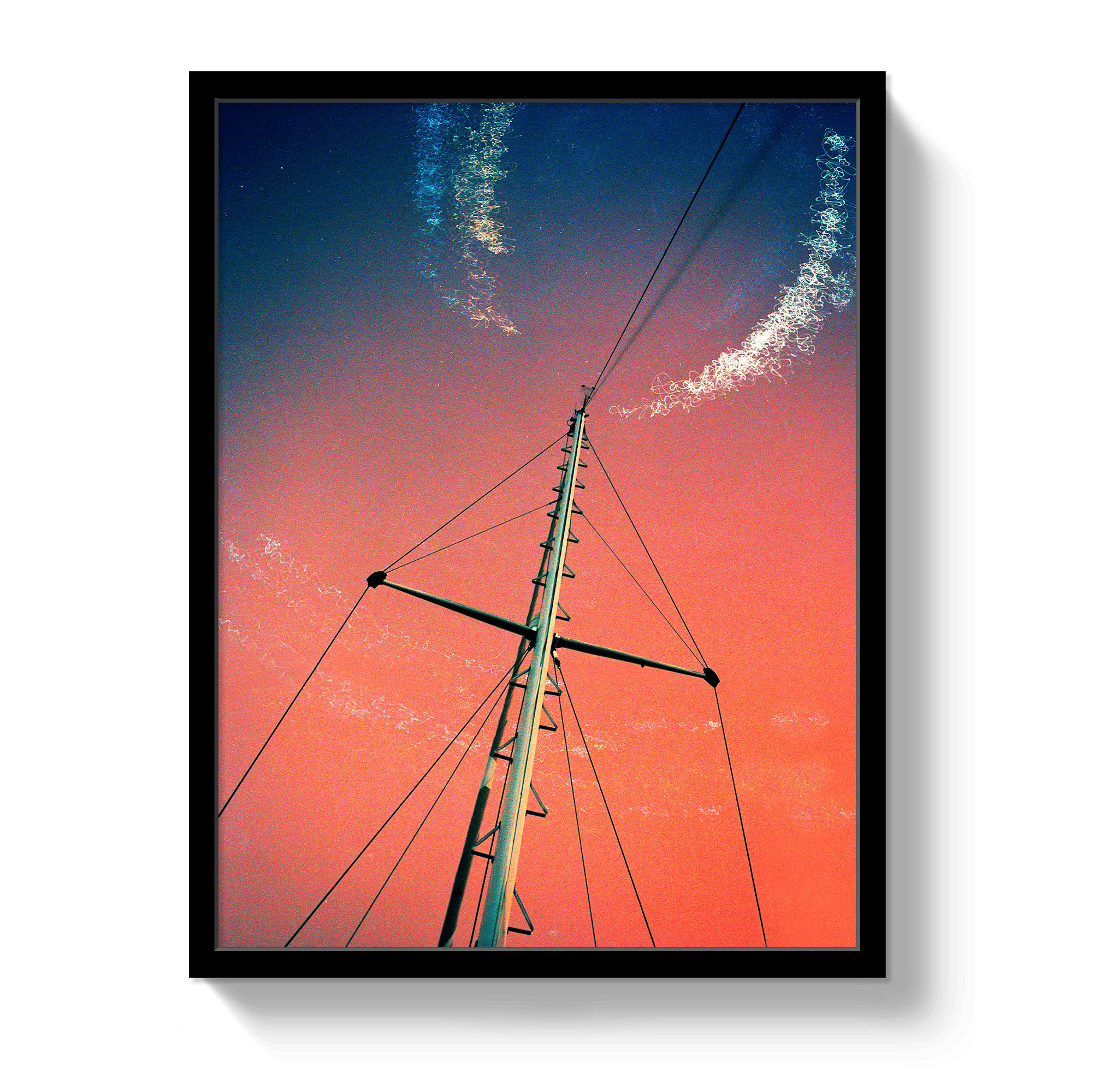 Johnny Vacay Black / 11x14 / Full Bleed Midnight Mast
