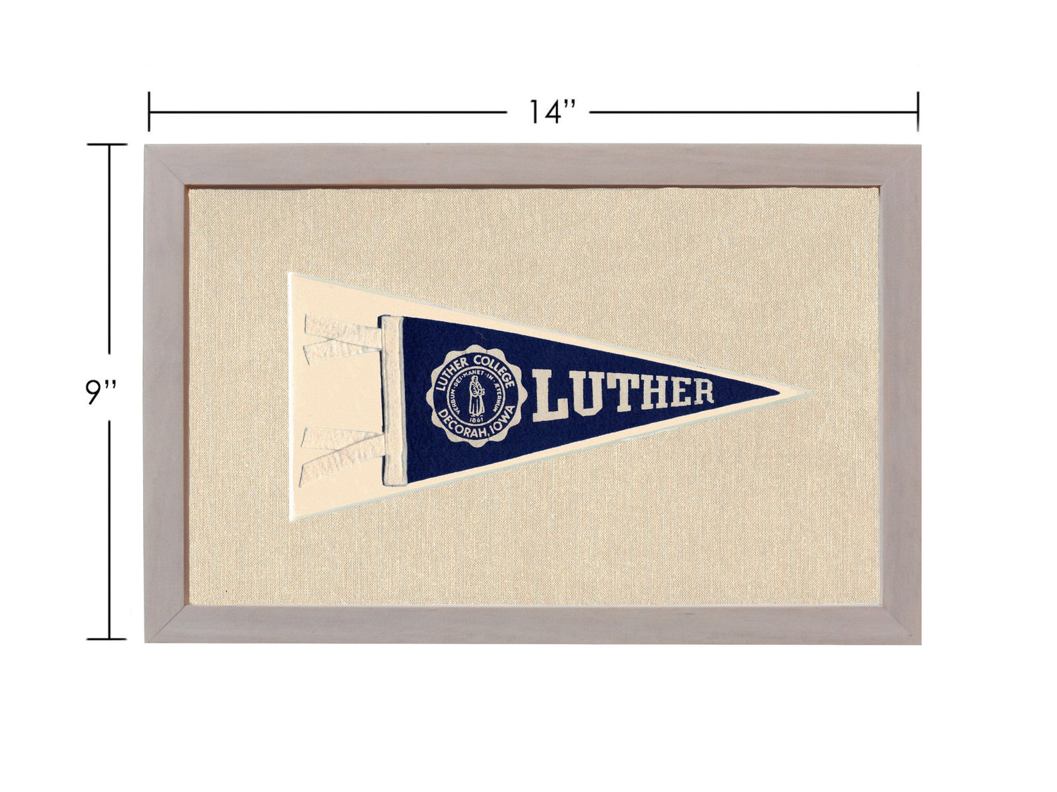 Americana Memories Vintage Pennants and Memorabilia Vintage Luther College Pennant