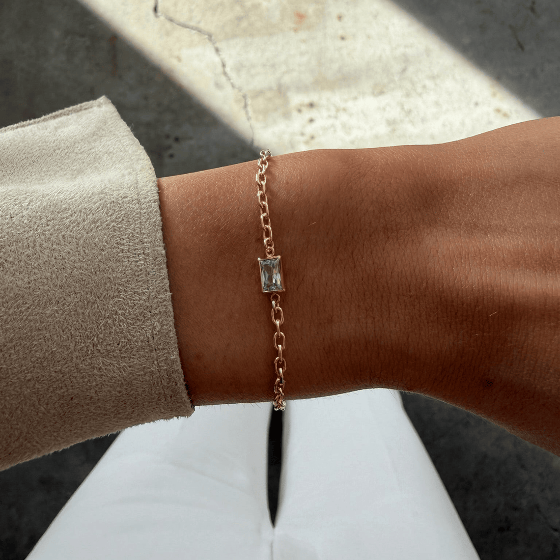 Cuffed by Nano LLC Rectangle Bezel Bracelet