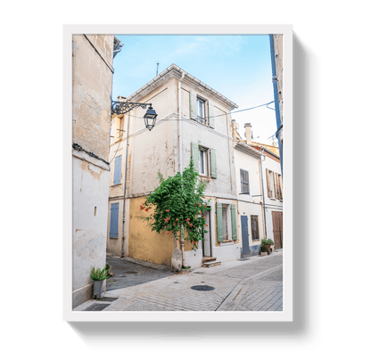 Johnny Vacay White / 11x14 / Full Bleed French Stroll