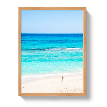 Johnny Vacay Oak / 11x14 / Full Bleed Aqua Dip
