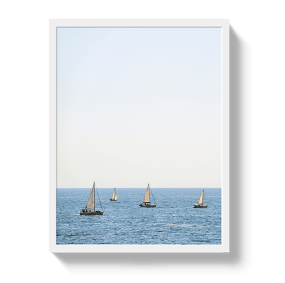 Johnny Vacay White / 11x14 / Full Bleed French Sails