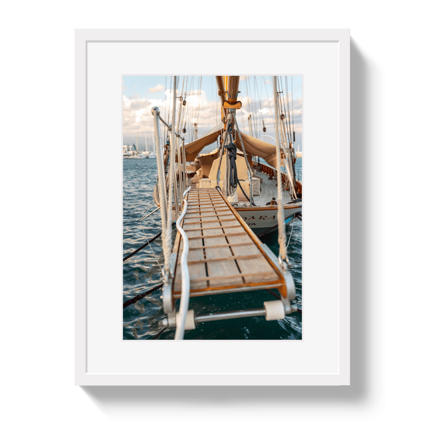Johnny Vacay White / 11x14 / Matte Welcome Aboard