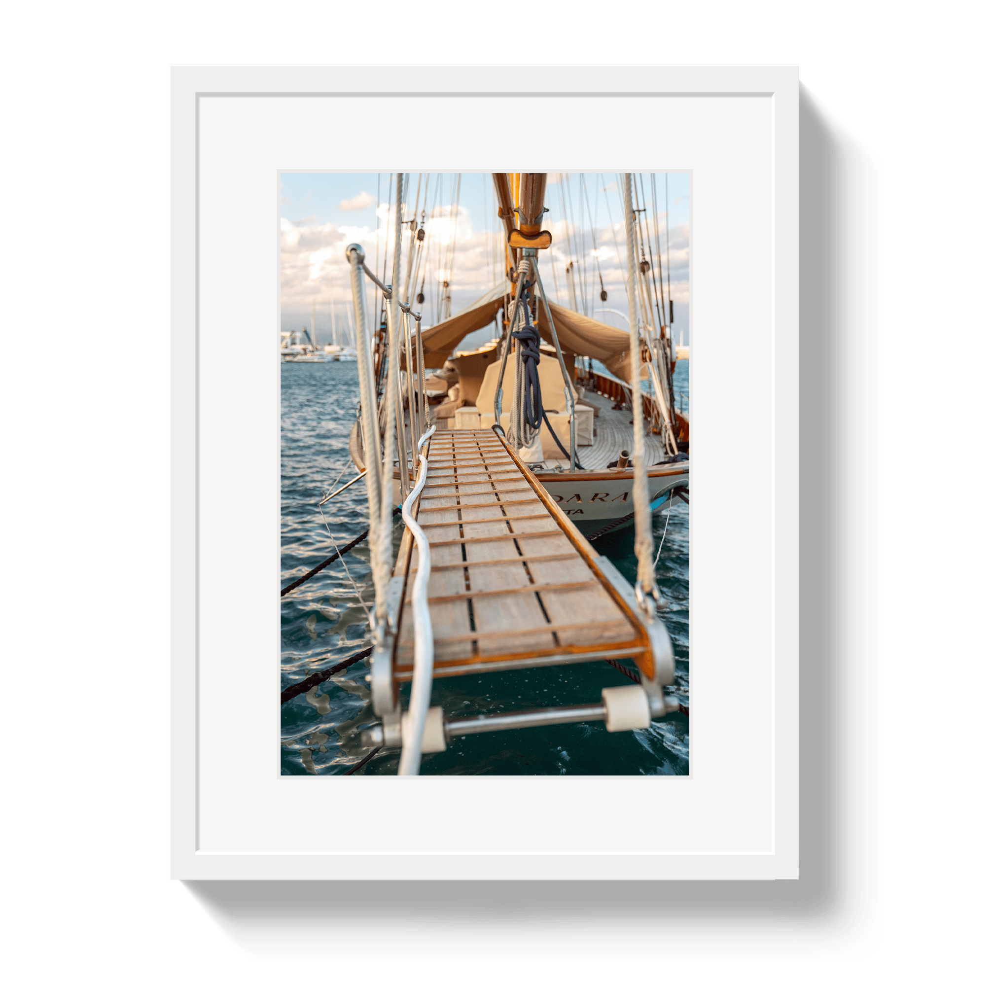 Johnny Vacay White / 11x14 / Matte Welcome Aboard