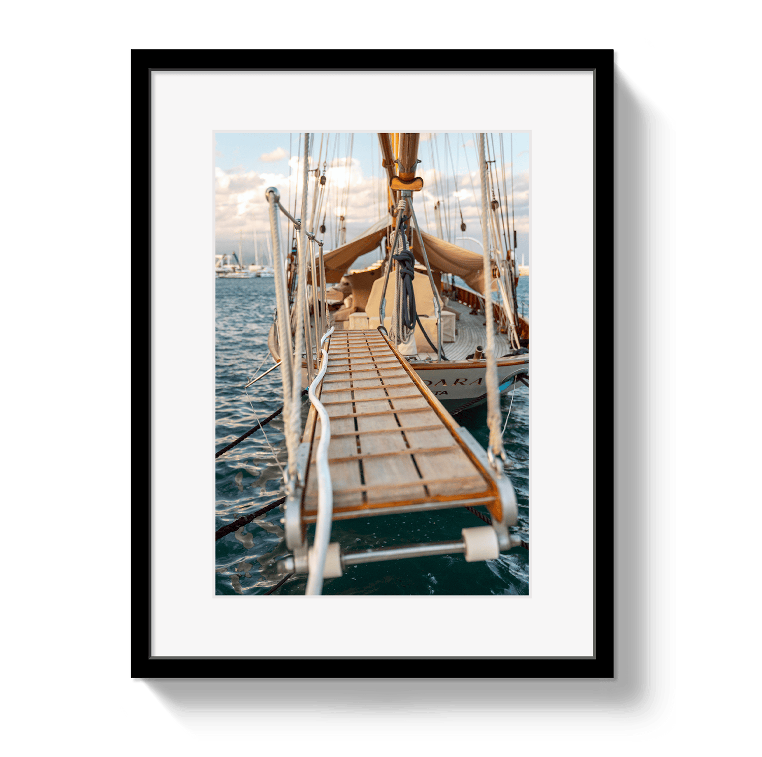 Johnny Vacay Black / 11x14 / Matte Welcome Aboard