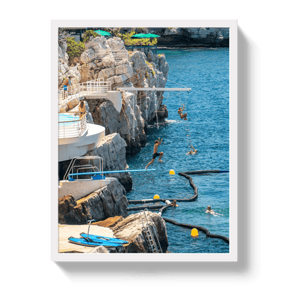 Johnny Vacay White / 11x14 / Full Bleed Hotel du Cap-Eden-Roc