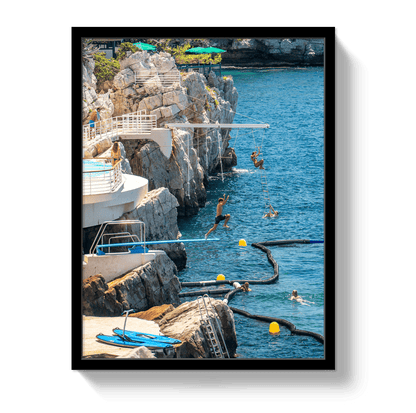 Johnny Vacay Black / 11x14 / Full Bleed Hotel du Cap-Eden-Roc
