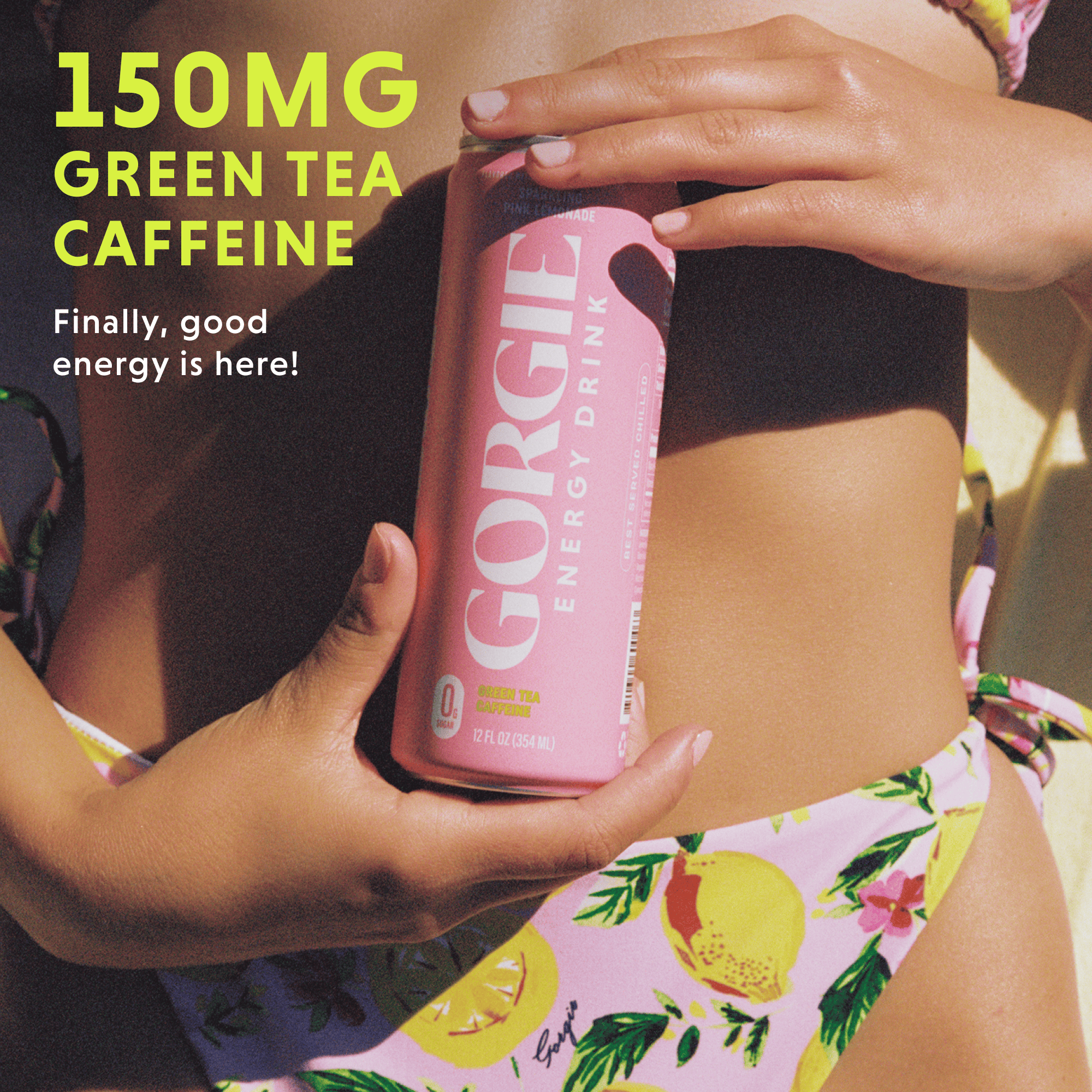 GORGIE Energy Drink Sparkling Pink Lemonade