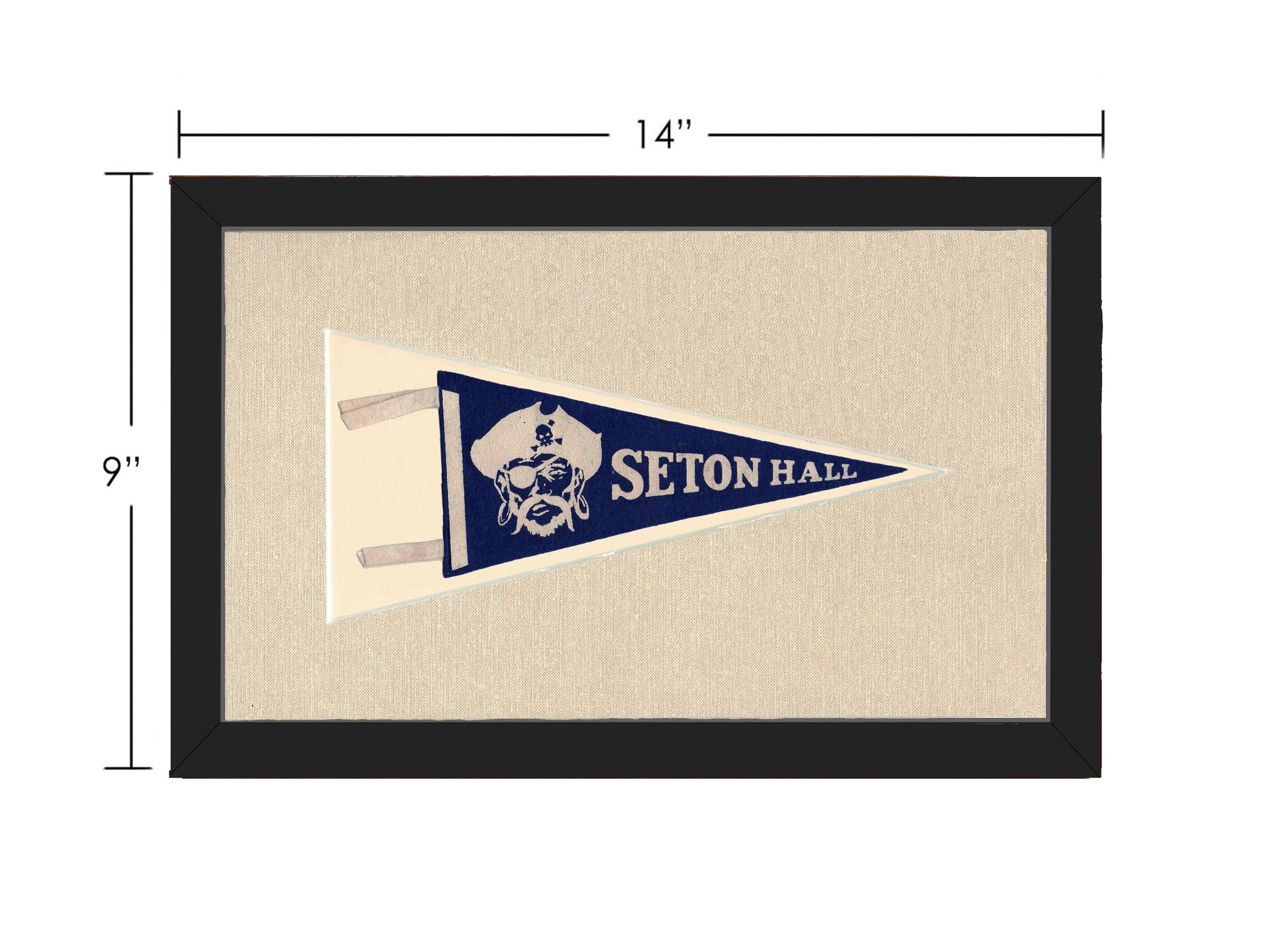 Americana Memories Vintage Pennants and Memorabilia Vintage Seton Hall University Pennant