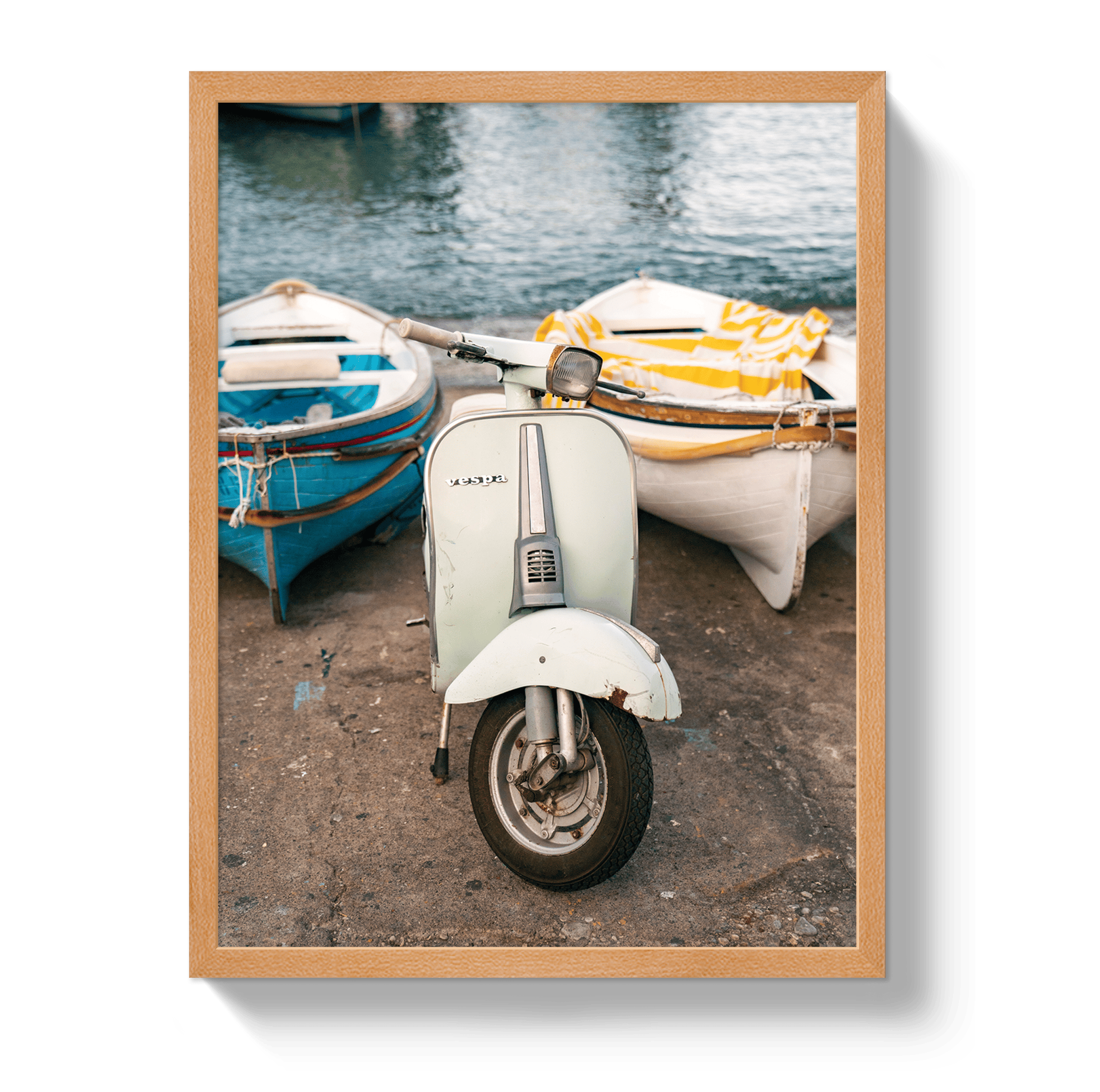Johnny Vacay Oak / 11x14 / Full Bleed Vespa Capri