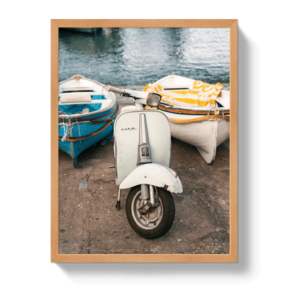 Johnny Vacay Oak / 11x14 / Full Bleed Vespa Capri