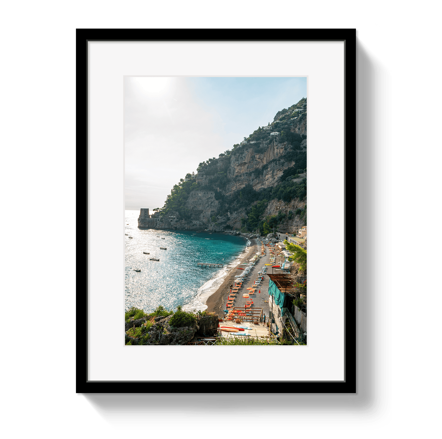 Johnny Vacay Black / 11x14 / Matte Italian Coast