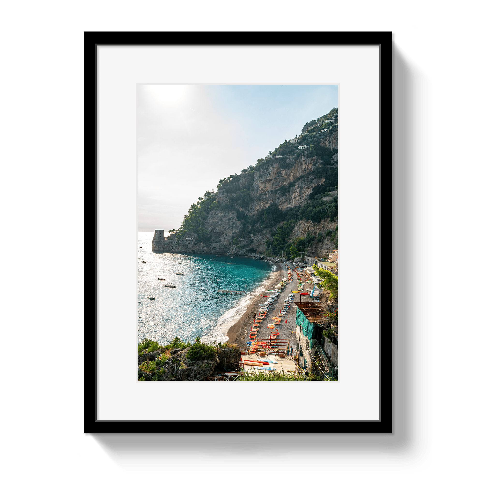 Johnny Vacay Black / 11x14 / Matte Italian Coast