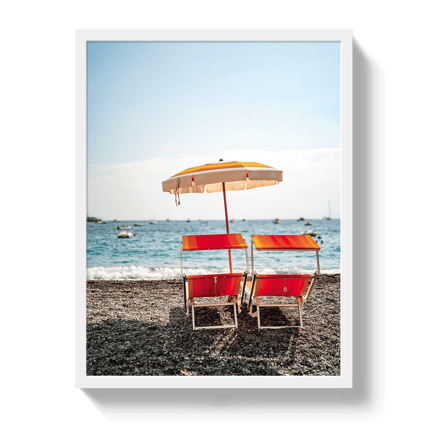 Johnny Vacay White / 11x14 / Full Bleed La Dolce Vita