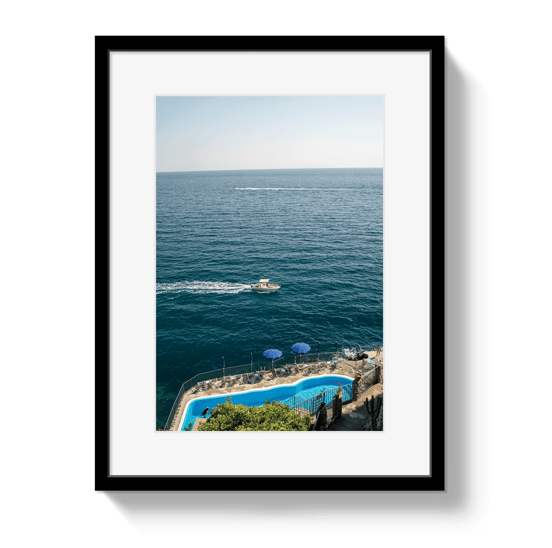 Johnny Vacay Black / 11x14 / Matte Amalfi Afternoon