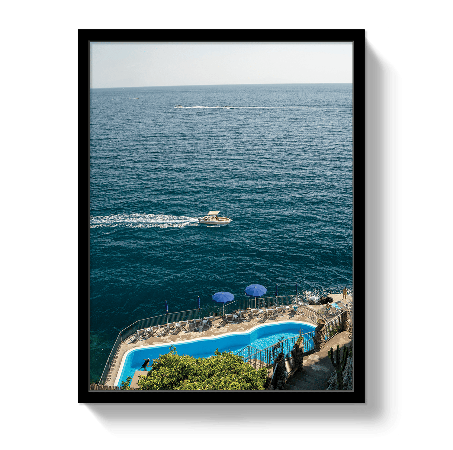 Johnny Vacay Black / 11x14 / Full Bleed Amalfi Afternoon