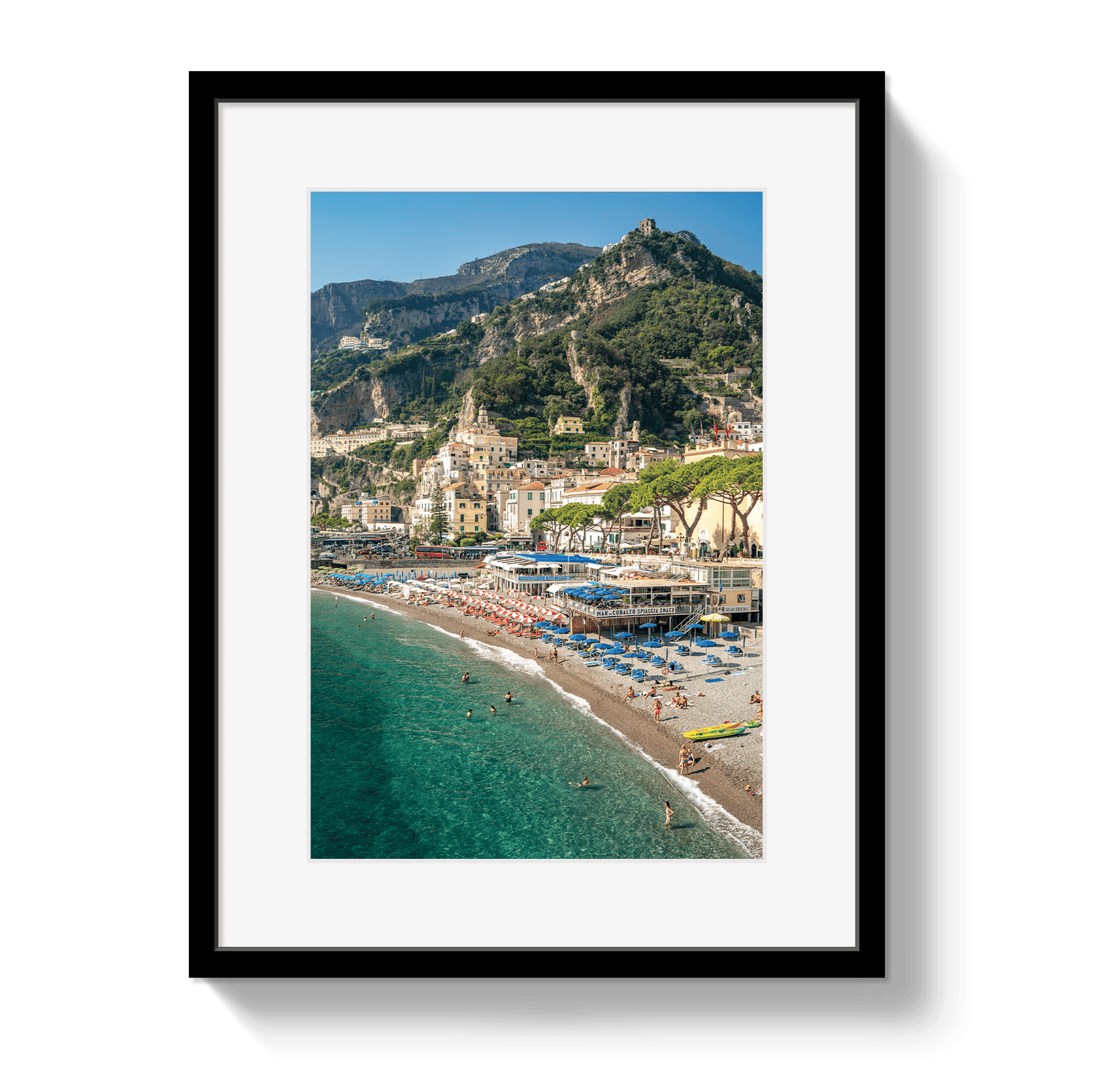 Johnny Vacay Black / 11x14 / Matte Amalfi Dreaming