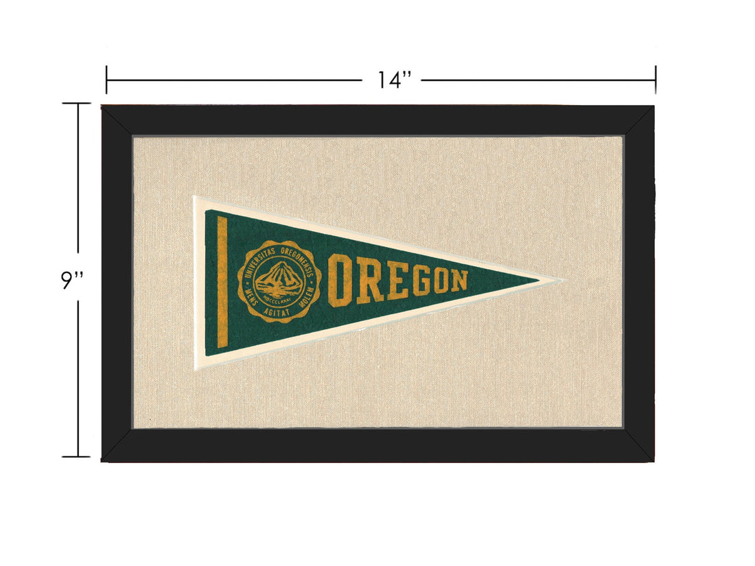 Americana Memories Vintage Pennants and Memorabilia Vintage University of Oregon Pennant
