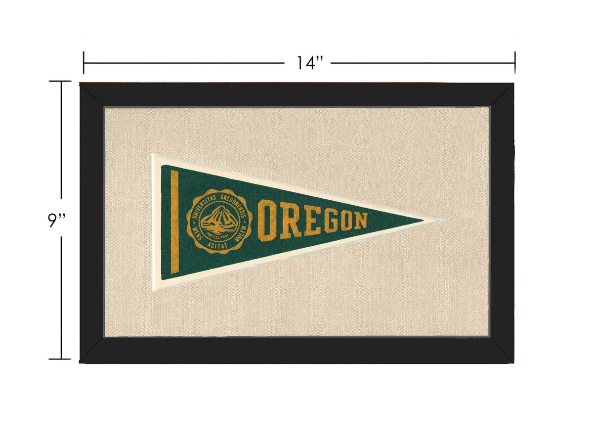 Americana Memories Vintage Pennants and Memorabilia Vintage University of Oregon Pennant
