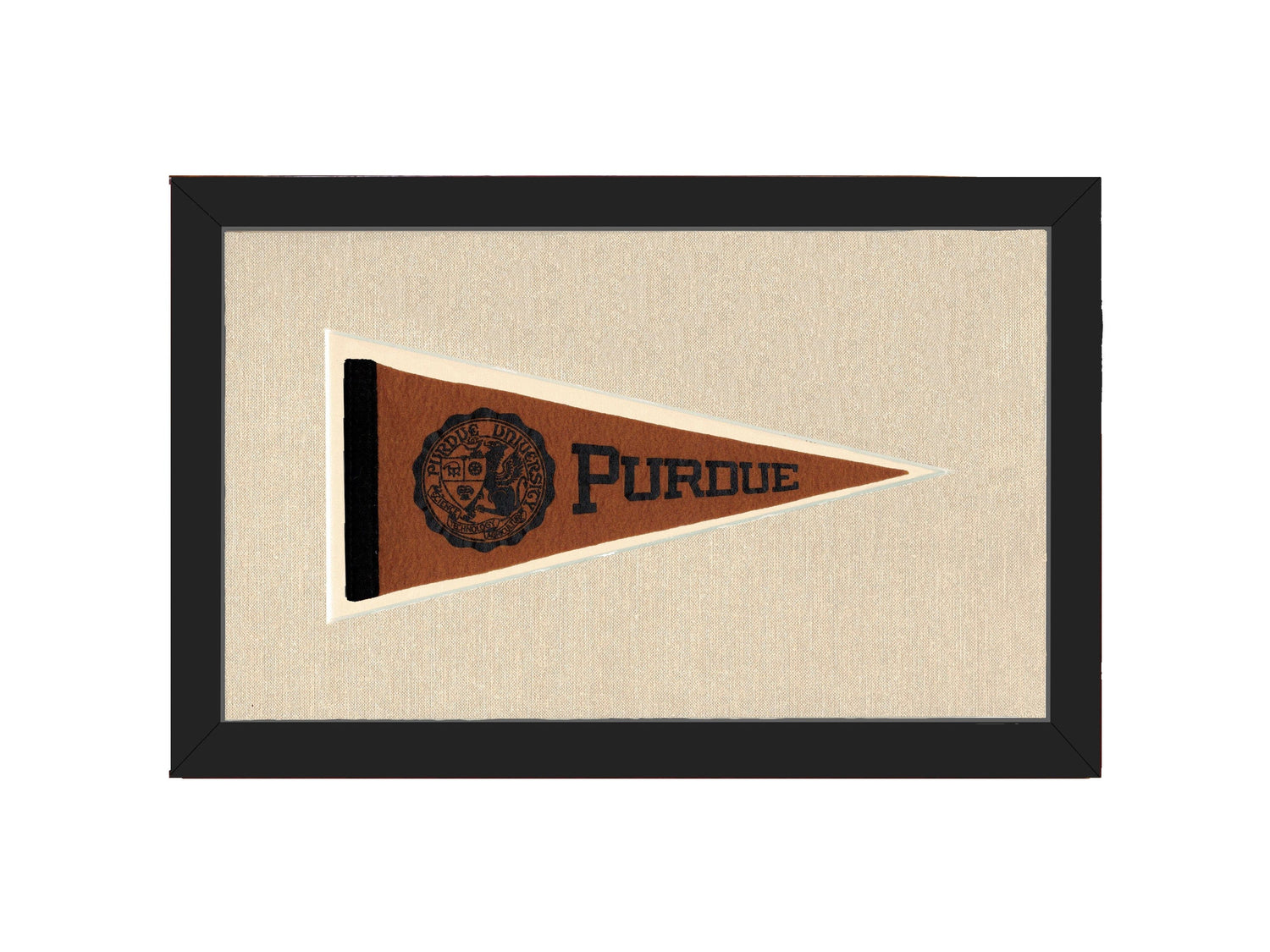 Americana Memories Vintage Pennants and Memorabilia Vintage Purdue Pennant