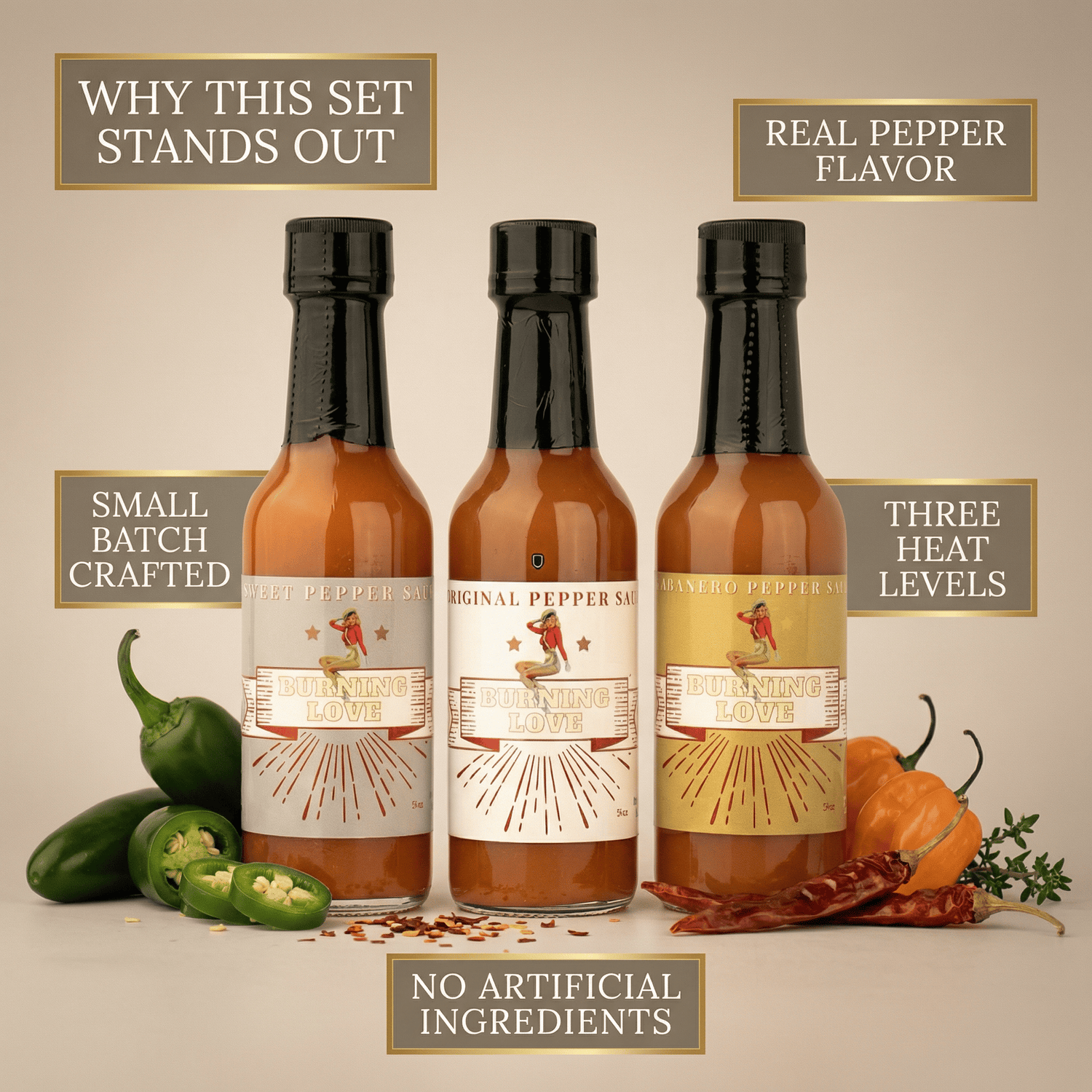 The Lady May Hot Sauce Gift Sets Lady May’s Hot Sauce 3-Pack Bundle