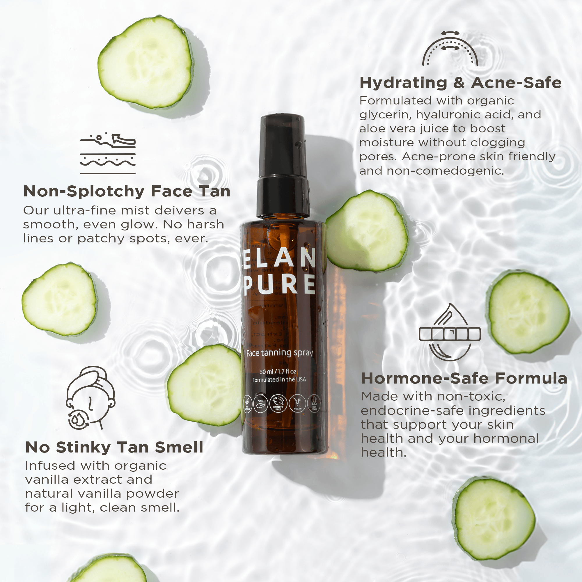 Elan Pure Face Tanning Mist