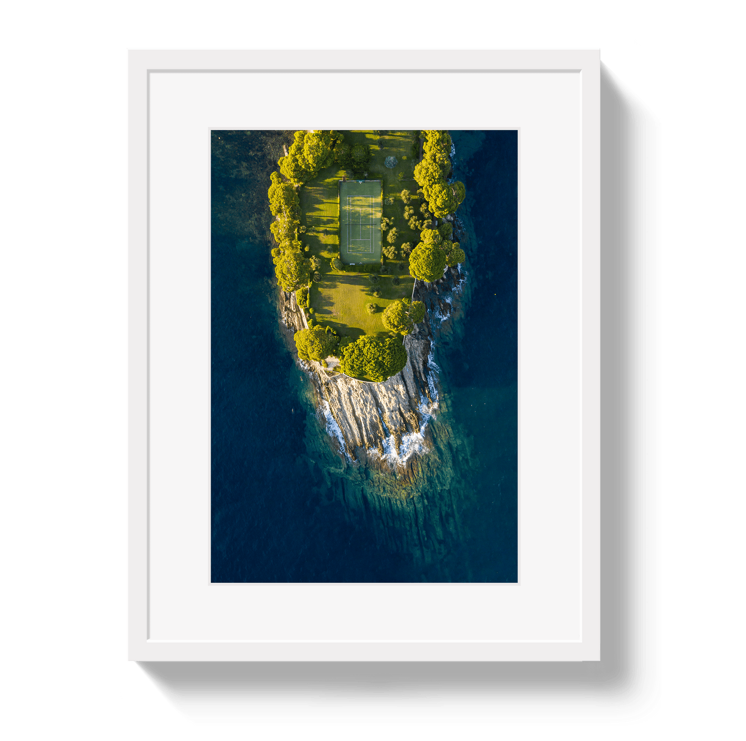 Johnny Vacay White / 11x14 / Matte Tennis Dreams