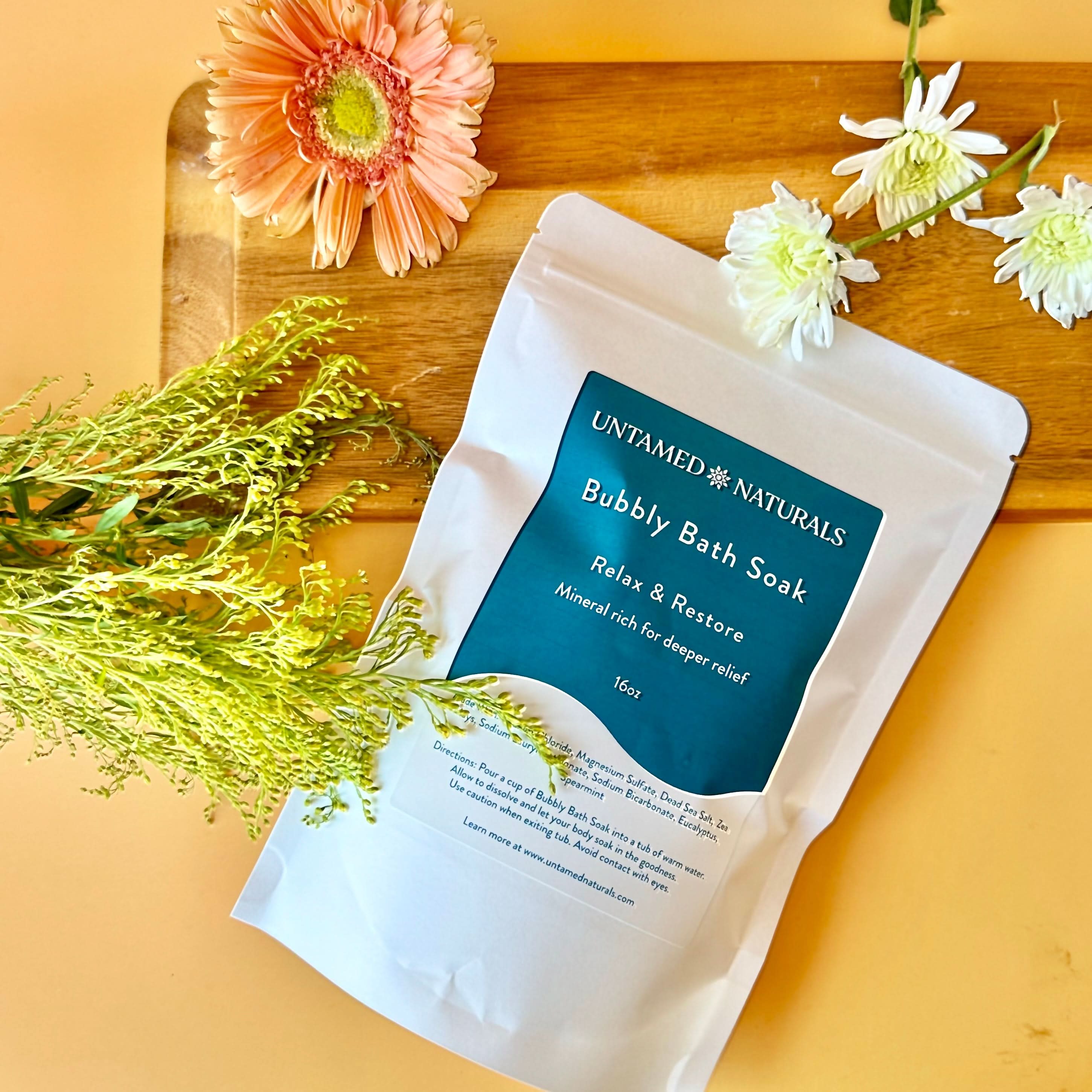 UnTamed Naturals 🌿 Bubbly Bath Soak – Relax &amp; Restore