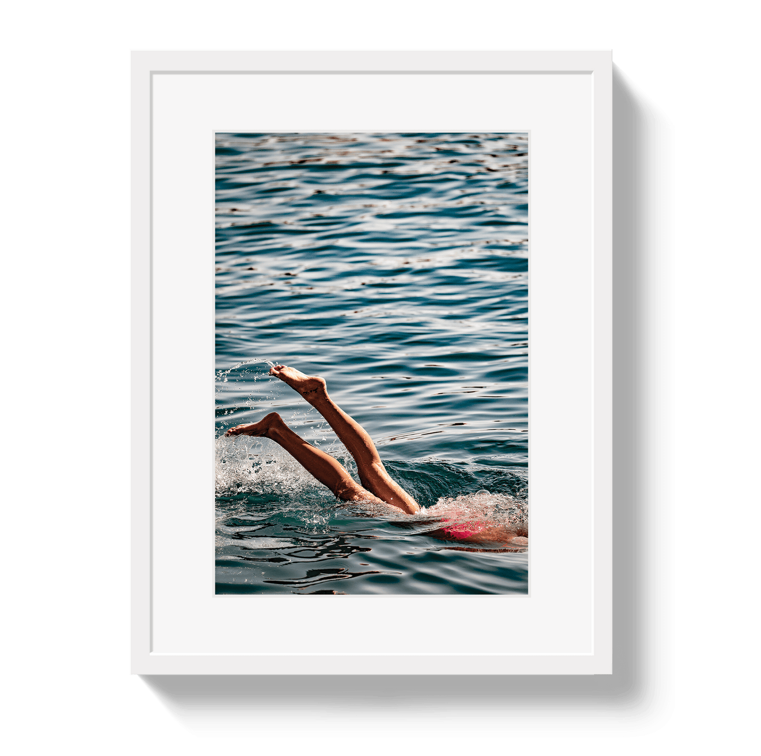 Johnny Vacay White / 11x14 / Matte Joy Of Life