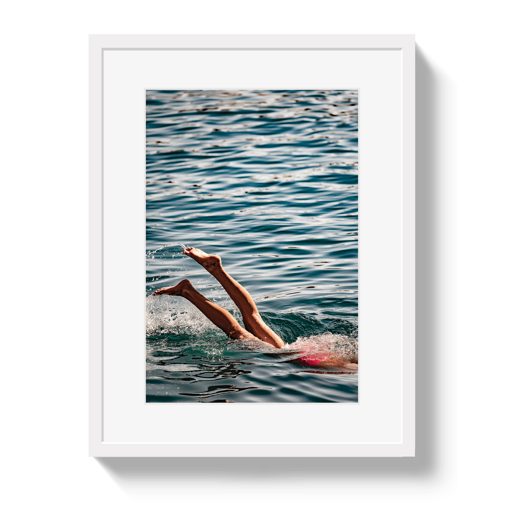 Johnny Vacay White / 11x14 / Matte Joy Of Life