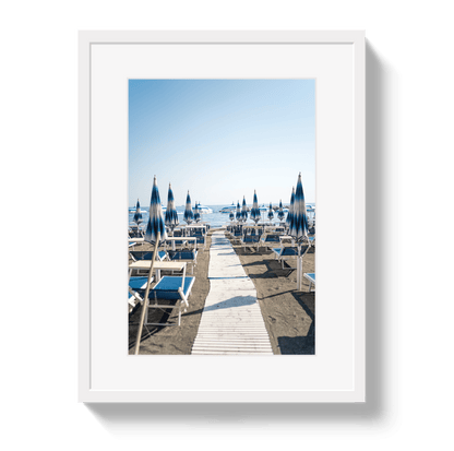 Johnny Vacay White / 11x14 / Border Amalfi Avenue
