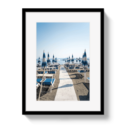 Johnny Vacay Black / 11x14 / Border Amalfi Avenue