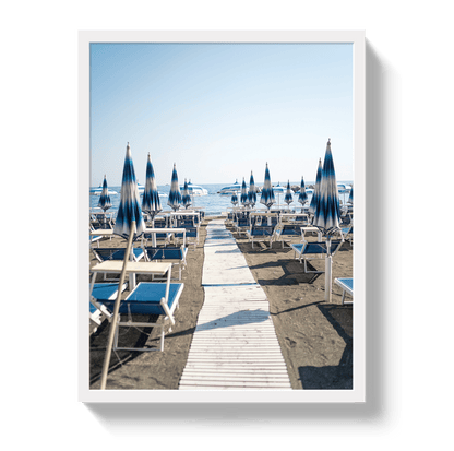 Johnny Vacay White / 11x14 / Full Bleed Amalfi Avenue