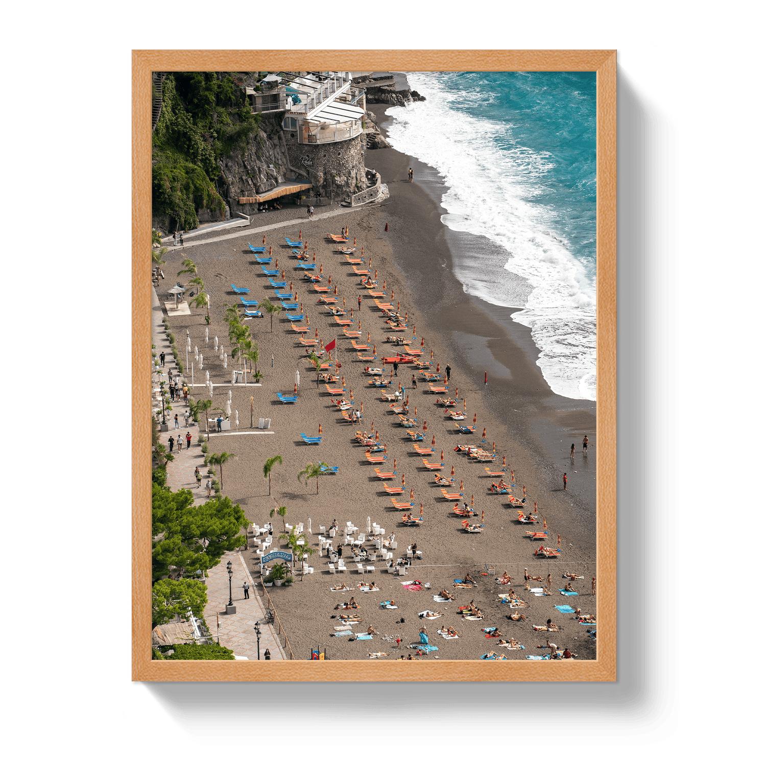 Johnny Vacay Oak / 11x14 / Full Bleed Perched In Positano