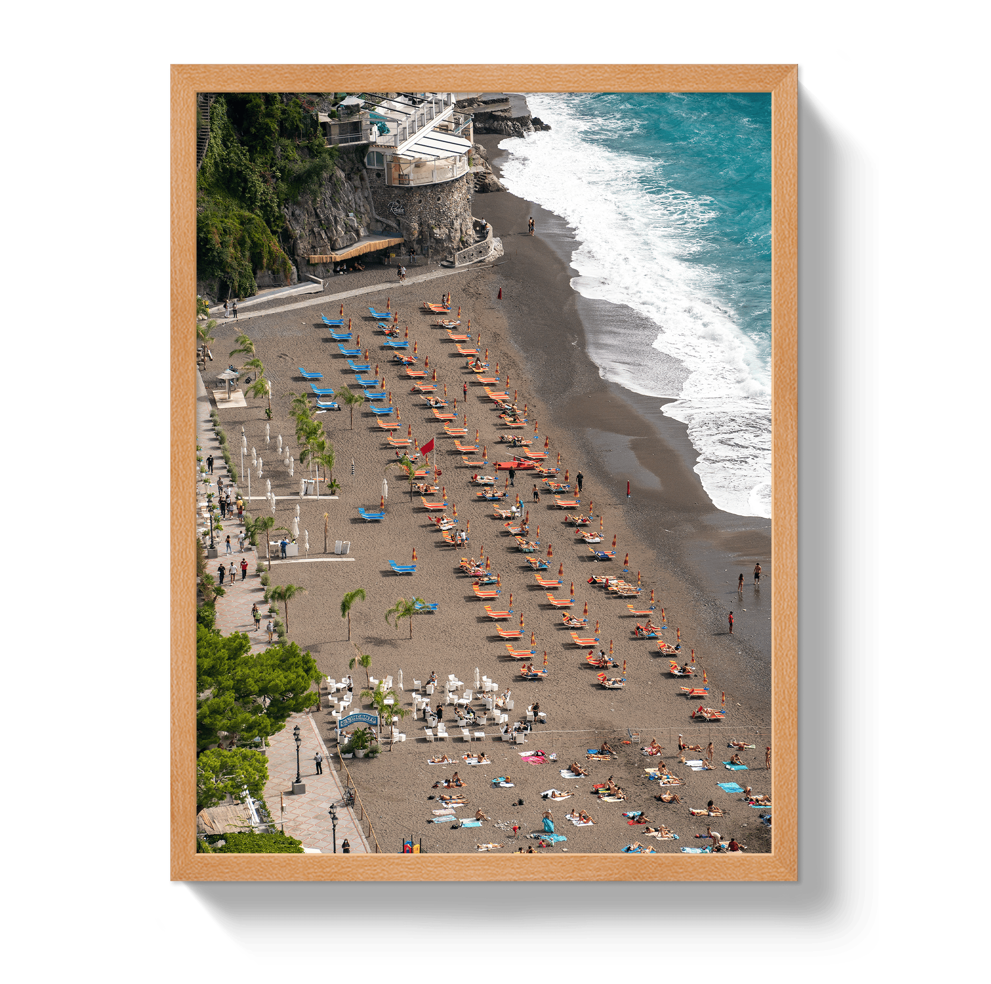 Johnny Vacay Oak / 11x14 / Full Bleed Perched In Positano